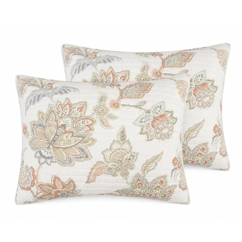 Levtex Home Selesta Reversible Quilt Set Full Queen Floral  New $269.99 Retail